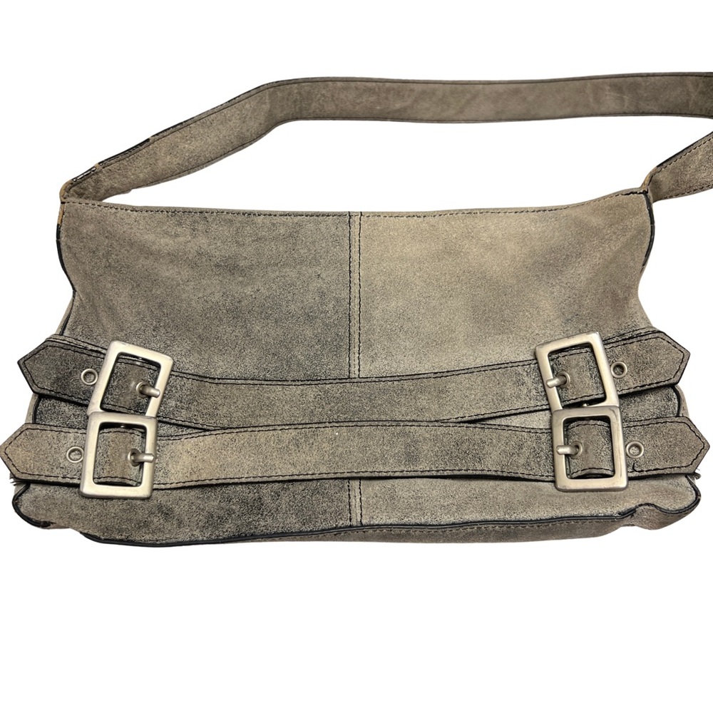 Vintage A/X Grey Leather Suede Handbag